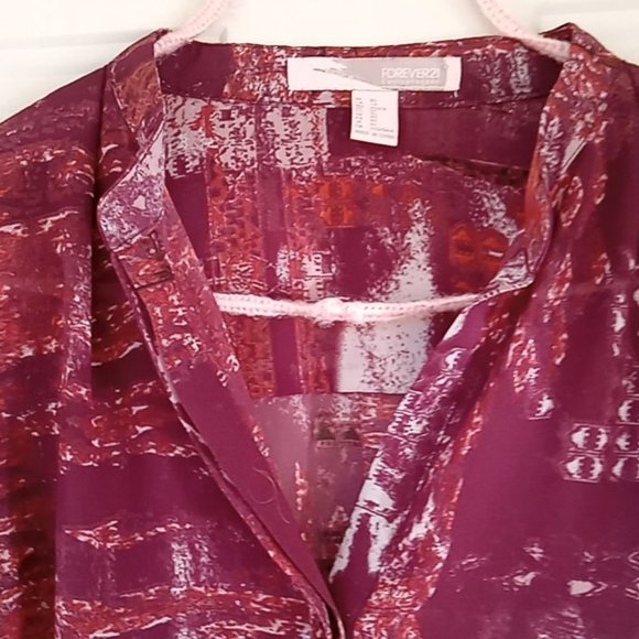 Forever 21 Sheer Blouse Size XS - Picture 3 of 6